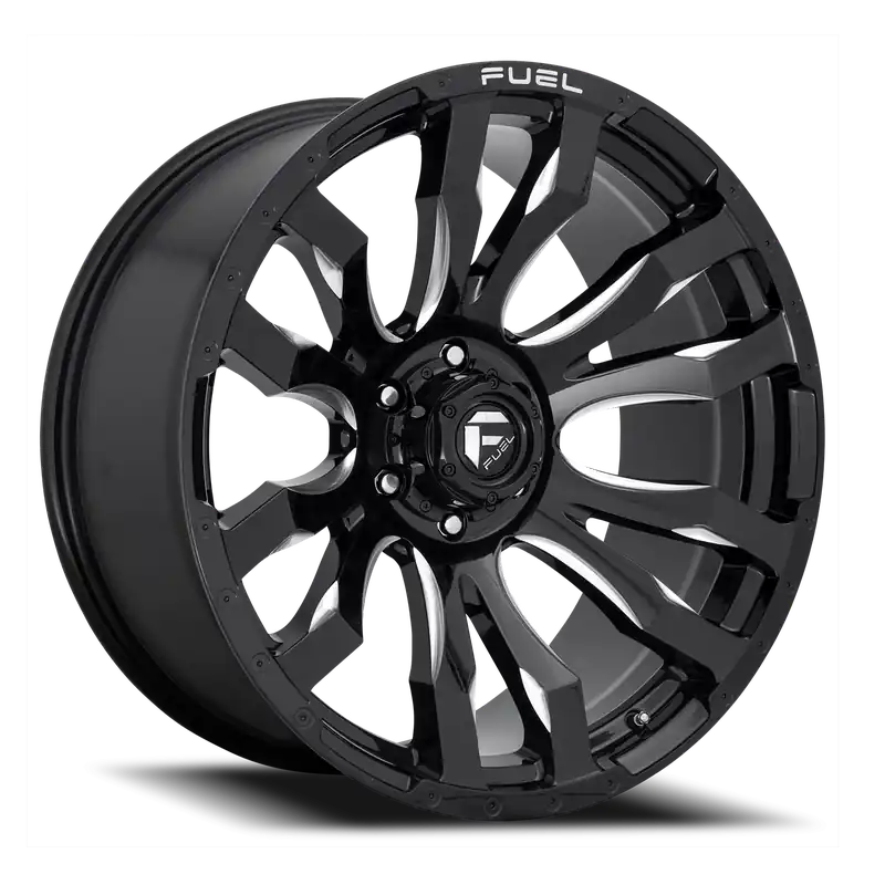 Buy Online Fuel Blitz D673 18x9 +20 6x139.7mm 106.1mm Gloss Black Milled