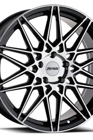 Best Choice Petrol P3C GBM 20x8.5 +40 5x114.3mm 76.1mm Gloss Black Machined Face