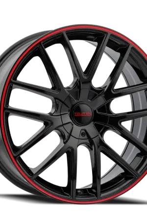 Next Day Delivery Touren TR60 3260 Gloss Black With Red Ring 16x7 4x100/4x114.3 42mm 67.1mm