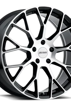 One Day Deal Petrol P2B GBM 20x8.5 +40 5x114.3mm 76.1mm Gloss Black Machined Face
