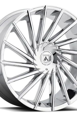 Latest Asanti Black Label Matar ABL18 CH 20x8.5 +15 6x135/6x139.7mm 106.25mm Chrome