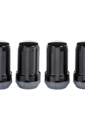 McGard SplineDrive Lug Nut (Cone Seat) M14X1.5 / 1.648in. Length (4-Pack) - Black (Req. Tool) Brand New