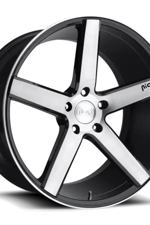 Niche Milan M124 20x8.5 +35 5x114.3mm 72.6mm Gloss Black Brushed Warranty Included