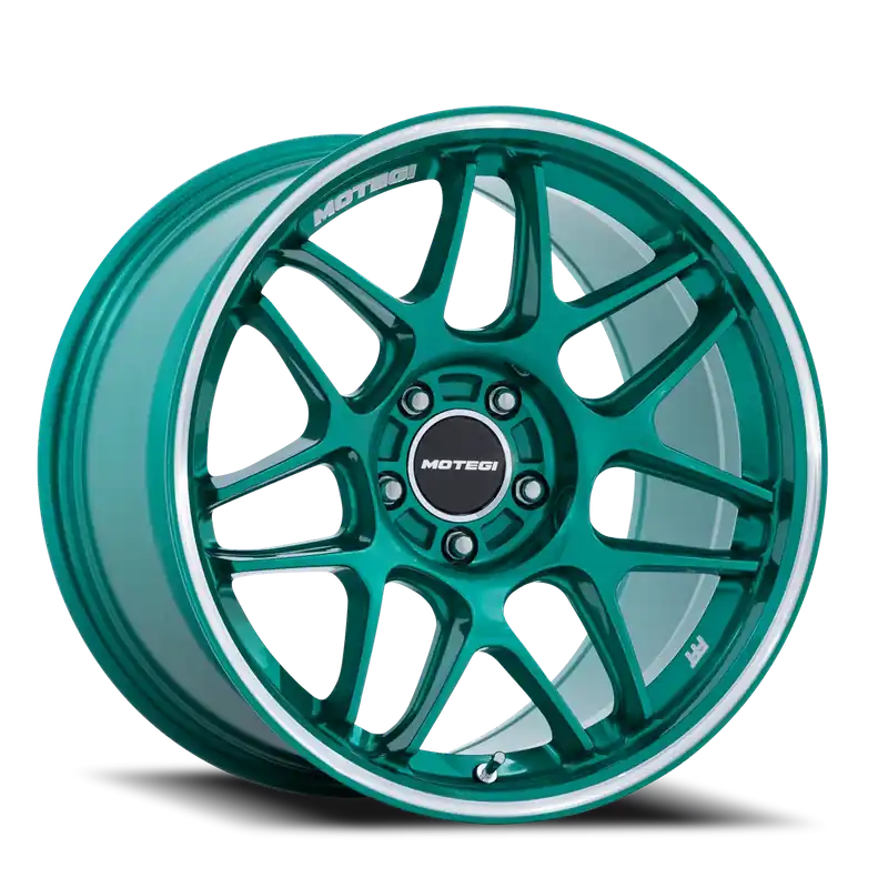 Same Day Shipping Motegi MR158 Tsubaki ED 18x10.5 +25 5x114.3mm 72.56mm Hokkaido Green Machined Lip