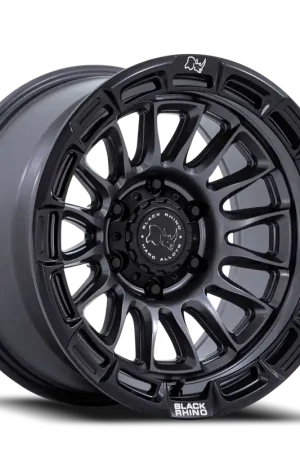 Premium Black Rhino Rival BR025AB 17x9 +1 6x139.7mm 106.1mm Matte Gunmetal Matte Black Lip
