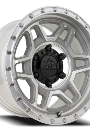 Reika Trooper R40 M 17x8.5 +0 6x139.7mm 106.1mm Machined Aluminum Weekend Sale
