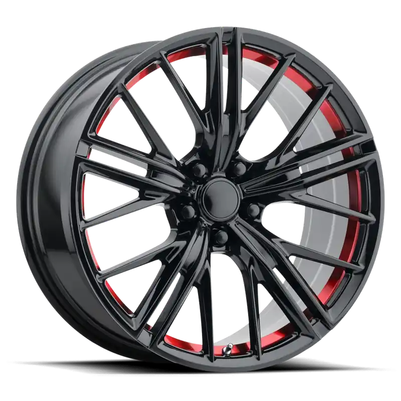 Latest Performance Replica PR194 GBR 20x11 +43 5x120mm 67.06mm Gloss Black Red Machined