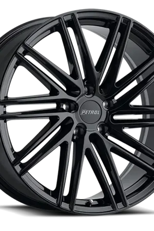 Petrol P1C GB 19x8 +40 5x114.3mm 76.1mm Gloss Black Brand New