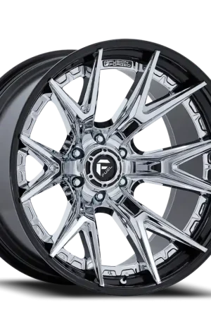 Fuel Catalyst FC402PB 20x9 +1 6x139.7mm 106.1mm Chrome Gloss Black Lip Original