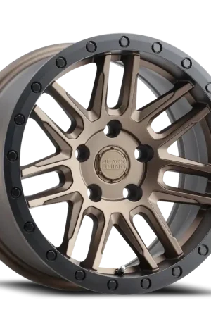 Wholesale Black Rhino Arches BRZ 18x8 +30 5x120mm 76.1mm Matte Bronze Black Lip Edge-Black Bolts