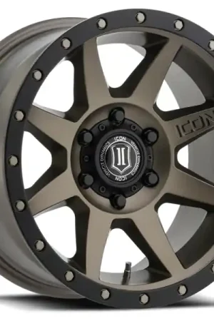 ICON Rebound 17x8.5 6x135 6mm Offset 5in BS 87.1mm Bore Bronze Wheel Exclusive Offer